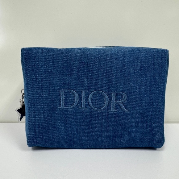 Dior Denim Vanity Cosmetic Bag - Picture 3 of 10